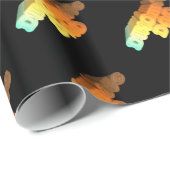 Papier Cadeau Dinomite Papa Mots (Coin rond)