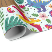 Papier Cadeau Dino's (Coin rond)
