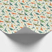 Papier Cadeau Dinos Peints (Coin)