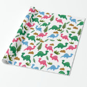 Papier Cadeau Dinos Peints (Déroulé)