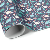 Papier Cadeau Dinosaur Aventure Design sans faille (Coin rond)