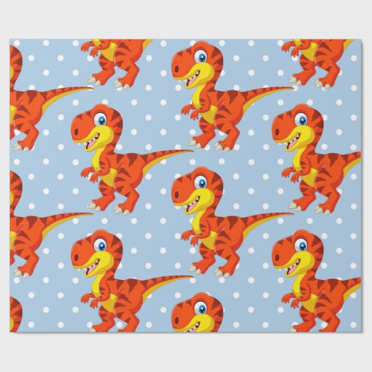 Papier Cadeau Dinosaur Cool T Rex Boy (Plat)