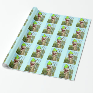 Papier Cadeau Dinosaur fête d'anniversaire