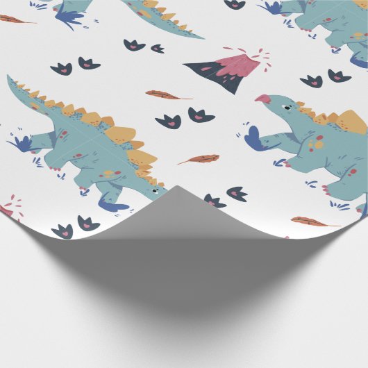 Papier Cadeau Dinosaur Stegosaurus (Coin)