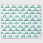 Papier Cadeau Dinosaur Stegosaurus Anniversaire de enfant (Plat)