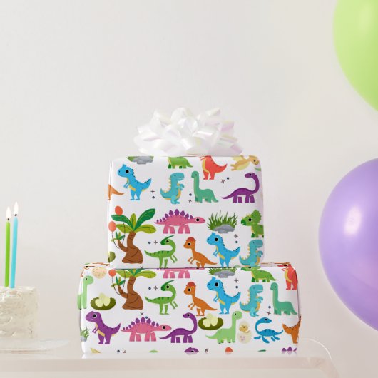Papier Cadeau Dinosaur T-Rex Dino Cadeau Anniversaire (Cadeaux de fête)