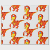 Papier Cadeau Dinosaur T Rex Enfants (Plat)