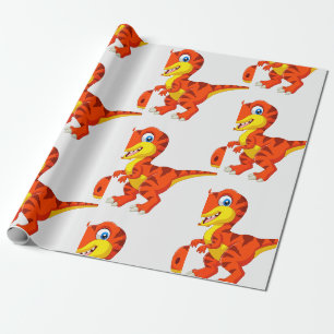 Papier Cadeau Dinosaur T Rex Enfants