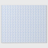 Papier Cadeau Dinosaur Toile (Periwinkle Blue)  (Plat)