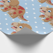 Papier Cadeau Dinosaur Tricératops Garçon (Coin)