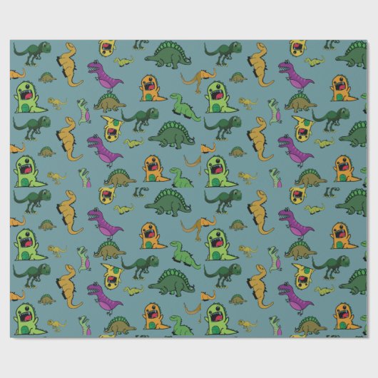 Papier Cadeau Dinosaure (Plat)