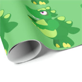 Papier Cadeau Dinosaure (Coin rond)