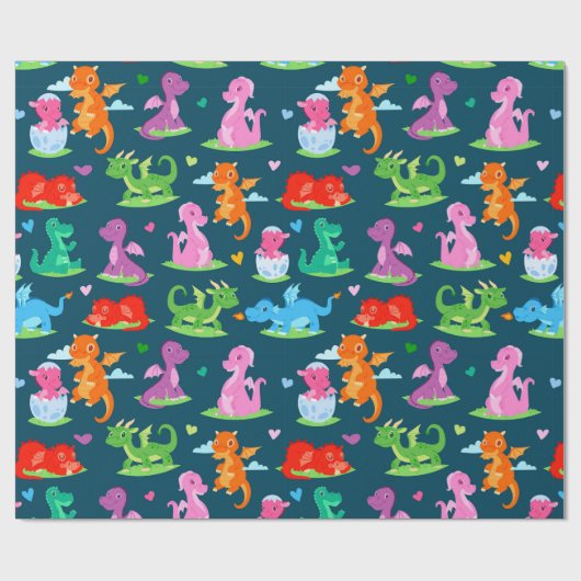 Papier Cadeau Dinosaure (Plat)