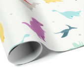 Papier Cadeau Dinosaure (Coin rond)