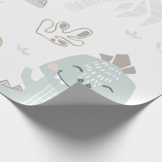 Papier Cadeau  Dinosaure à la pastèque (Coin)