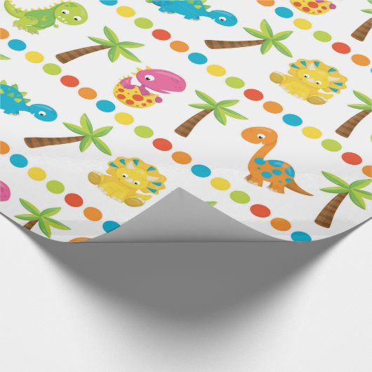 Papier Cadeau Dinosaure adorable (Coin)