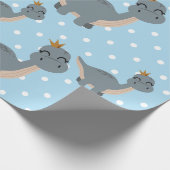 Papier Cadeau Dinosaure Bleu (Coin)