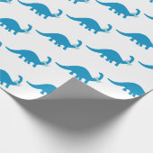 Papier Cadeau Dinosaure bleu (Coin)