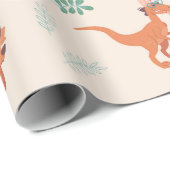 Papier Cadeau Dinosaure d'anniversaire ! (Coin rond)