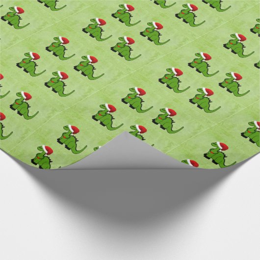 Papier Cadeau Dinosaure de Noël (Coin)