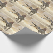 Papier Cadeau Dinosaure de Spinosaurus dans le désert - 3D (Coin)