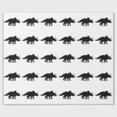Papier Cadeau Dinosaure de Triceratops (Plat)