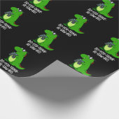 Papier Cadeau Dinosaure Dinosaure Pun Dark BG (Coin)