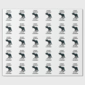 Papier Cadeau Dinosaure drôle (Plat)