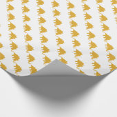 Papier Cadeau Dinosaure jaune (Coin)