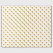 Papier Cadeau Dinosaure jaune (Plat)