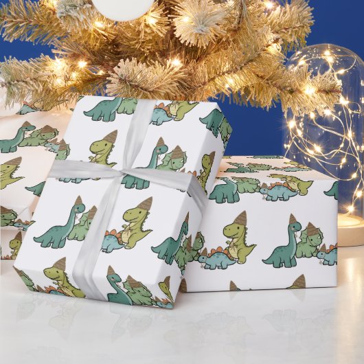 Papier cadeau dinosaure mignon (Vacances)