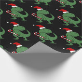 Papier Cadeau Dinosaure mignon de T-rex dans l'art de Noël de (Coin)