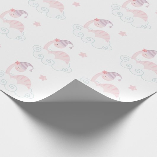 Papier Cadeau Dinosaure Rose (Coin)