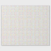 Papier Cadeau Dinosaure rose fête d'anniversaire, Filles Dinosau (Plat)