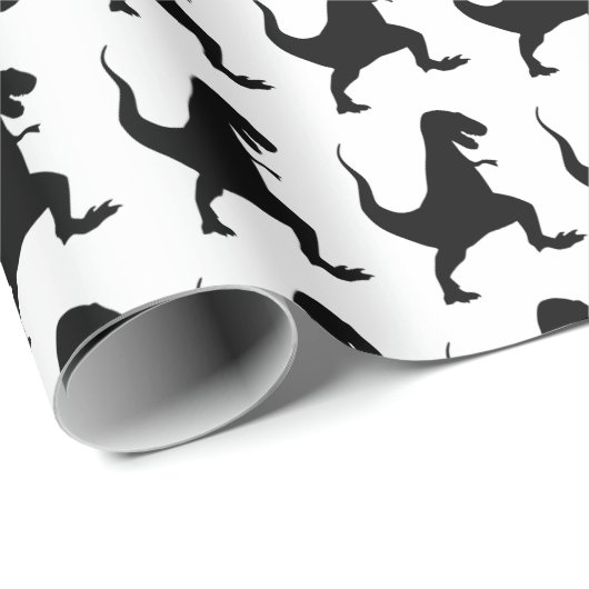 Papier Cadeau Dinosaure T-Rex (Coin rond)