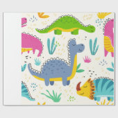 Papier Cadeau Dinosaures (Plat)