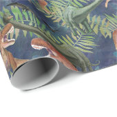 Papier Cadeau Dinosaures (Coin rond)