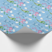 Papier Cadeau Dinosaures de bébé (Coin)