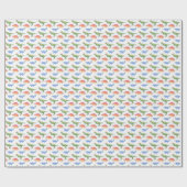 Papier cadeau Dinosaures de fête (Plat)