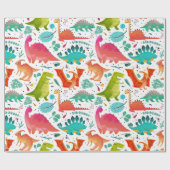 Papier Cadeau Dinosaures pour enfants (Plat)