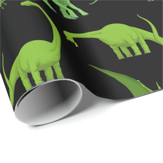 PAPIER CADEAU DINOSAURS (Coin rond)