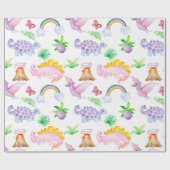 PAPIER CADEAU DINOSAURS CUITS (Plat)