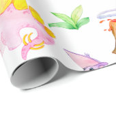 PAPIER CADEAU DINOSAURS CUITS (Coin rond)