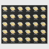 Papier Cadeau Dinosnore Dinosaure Dormir Dinosaure Pun Dark BG (Plat)