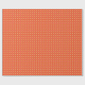 Papier Cadeau Dinuts Rouges Oranges Avec Remplissage Sur Rose Bl (Plat)