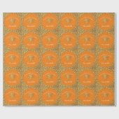 Papier Cadeau Diplômé Assistant de Médecine AM Orange Or (Plat)