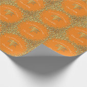 Papier Cadeau Diplômé Assistant de Médecine AM Orange Or (Coin)