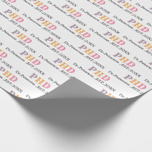 Papier Cadeau Diplôme de doctorat ou de doctorat