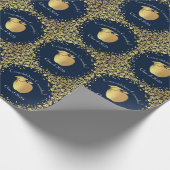 Papier Cadeau Diplôme de formation des enseignants Marine Blue G (Coin)