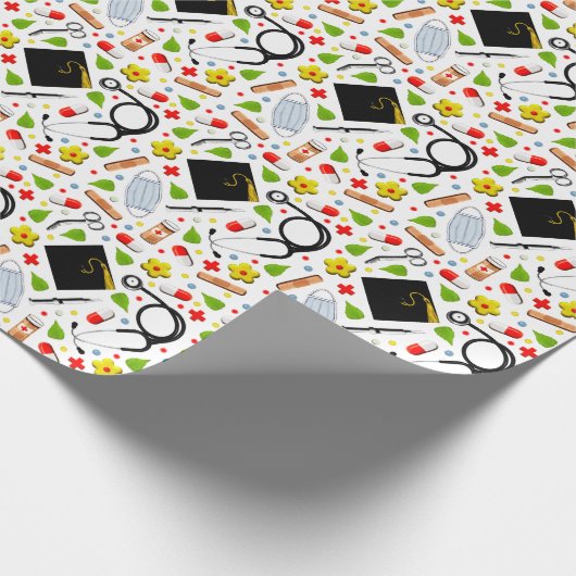 Papier Cadeau Diplôme de l'école de soins infirmiers (Coin)